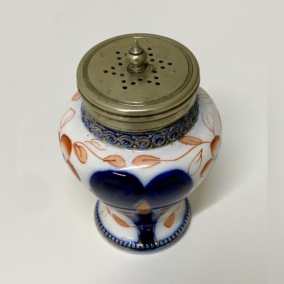 19th Century Antique EPNS Gaudy Welsh Unrecorded Pattern Sterling Lid Salt Shake - Picture 7 of 14